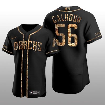 Arizona Diamondbacks Kole Calhoun Python Skin Authentic Black Jersey