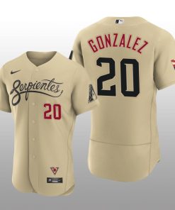 Arizona Diamondbacks Luis Gonzalez 2021 City Connect Authentic Gold Jersey