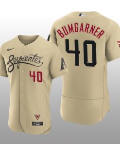 Arizona Diamondbacks Madison Bumgarner 2021 City Connect Authentic Gold Jersey