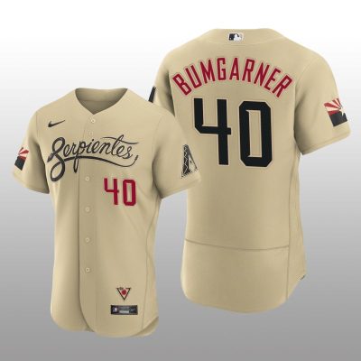 Arizona Diamondbacks Madison Bumgarner City Connect Authentic Gold Jersey