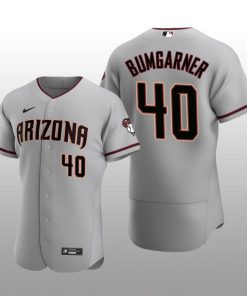 Arizona Diamondbacks Madison Bumgarner Authentic Road Gray Jersey