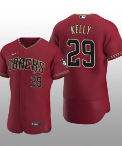 Arizona Diamondbacks Merrill Kelly Authentic Alternate Crimson Jersey