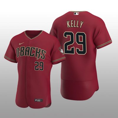 Arizona Diamondbacks Merrill Kelly Authentic Alternate Crimson Jersey