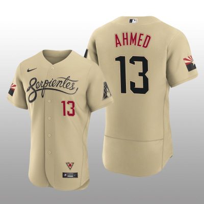 Arizona Diamondbacks Nick Ahmed City Connect Authentic Gold Jersey