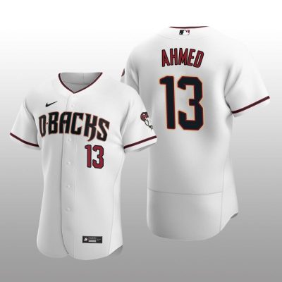 Arizona Diamondbacks Nick Ahmed Authentic Home White Jersey