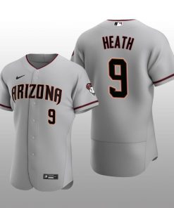 Arizona Diamondbacks Nick Heath Authentic Road Gray Jersey