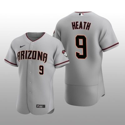 Arizona Diamondbacks Nick Heath Authentic Road Gray Jersey
