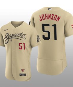 Arizona Diamondbacks Randy Johnson 2021 City Connect Authentic Gold Jersey