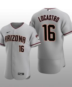 Arizona Diamondbacks Tim Locastro Authentic Road Gray Jersey