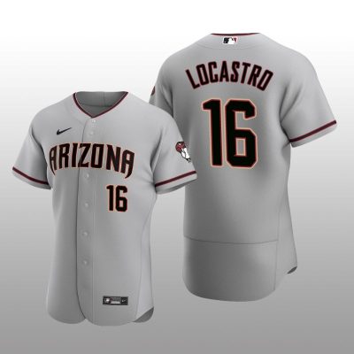 Arizona Diamondbacks Tim Locastro Authentic Road Gray Jersey