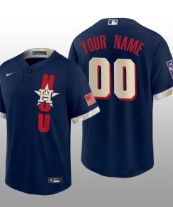 Astros Custom 2021 MLB All-Star Game Replica Navy Jersey