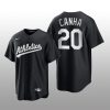 Athletics Mark Canha 2021 All Black Fashion Serise Replica Jersey Black White