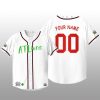 Atlanta Braves 25th Anniversary Custom White Baseball Jersey