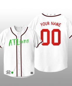 Atlanta Braves 25th Anniversary Custom White Baseball Jersey