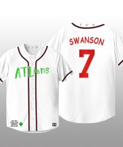 Atlanta Braves 25th Anniversary Dansby Swanson White Baseball Jersey