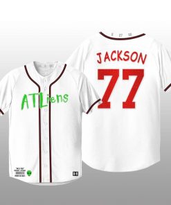Atlanta Braves 25th Anniversary Luke Jackson White Baseball Jersey