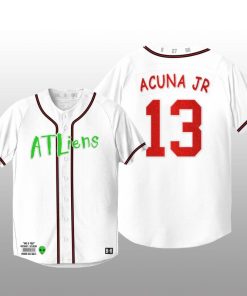 Atlanta Braves 25th Anniversary Ronald Acuna Jr. White Baseball Jersey