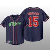 Atlanta Braves 25th Anniversary Sean Newcomb Navy Baseball Jersey