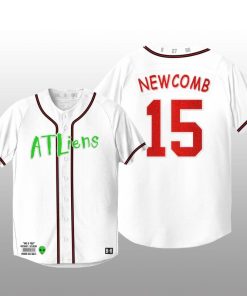 Atlanta Braves 25th Anniversary Sean Newcomb White Baseball Jersey