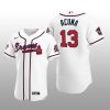 Atlanta Braves Acuna White 2021 MLB All-Star Game Patch Official Authentic Custom Jersey