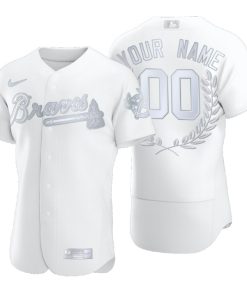 Atlanta Braves Custom White Awards Collection Jersey