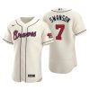 Atlanta Braves Dansby Swanson Cream Authentic 2020 Alternate Jersey