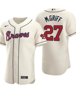Atlanta Braves Fred McGriff Cream Authentic 2020 Alternate Jersey