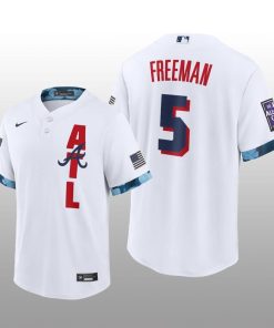 Atlanta Braves Freddie Freeman 2021 MLB All-Star Game Replica White Jersey