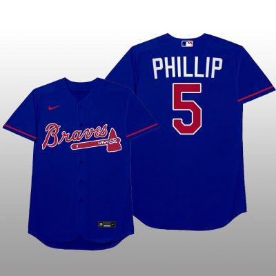 Atlanta Braves Freddie Freeman MLB Players Weekend Nickname Blue Jersey