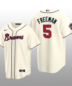 Atlanta Braves Freddie Freeman Cream 2021 MLB All-Star Game Replica Jersey