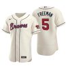 Atlanta Braves Freddie Freeman Cream Authentic 2020 Alternate Jersey