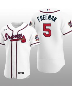 Atlanta Braves Freddie Freeman White 2021 MLB All-Star Game Patch Official Authentic Custom Jersey
