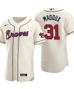 Atlanta Braves Greg Maddux Cream Authentic 2020 Alternate Jersey