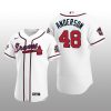 Atlanta Braves Ian Anderson White 2021 MLB All-Star Game Patch Official Authentic Custom Jersey