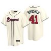 Atlanta Braves Jared Shuster Cream 2020 MLB Draft Alternate Replica Jersey