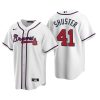 Atlanta Braves Jared Shuster White 2020 MLB Draft Home Replica Jersey