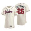 Atlanta Braves Mike Foltynewicz Cream Authentic 2020 Alternate Jersey
