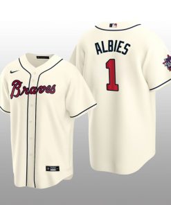 Atlanta Braves Ozzie Albies Cream 2021 MLB All-Star Game Replica Alternate Jersey