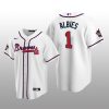Atlanta Braves Ozzie Albies White 2021 MLB All-Star Game Replica Home Jersey