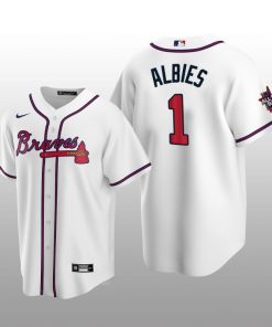 Atlanta Braves Ozzie Albies White 2021 MLB All-Star Game Replica Jersey