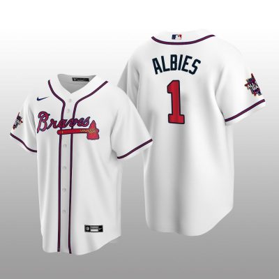 Atlanta Braves Ozzie Albies White MLB All-Star Game Replica Jersey