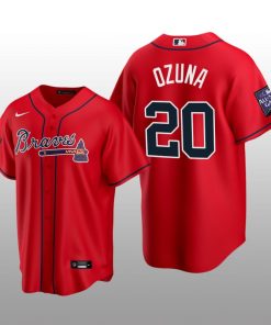 Atlanta Braves Red Alternate Jersey Replica Marcell Ozuna 2021 All-Star Game