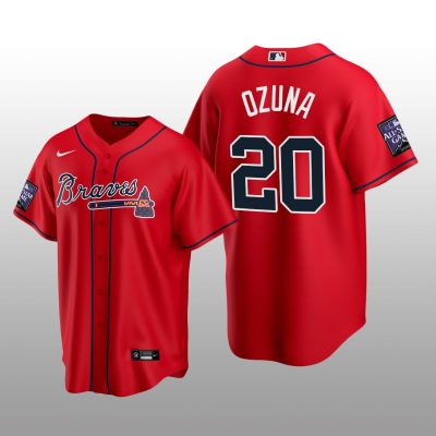 Atlanta Braves Red Alternate Jersey Replica Marcell Ozuna All-Star Game