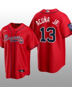 Atlanta Braves Red Alternate Jersey Replica Ronald Acuna Jr. 2021 All-Star Game