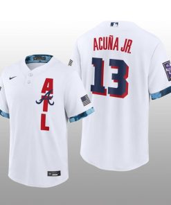 Atlanta Braves Ronald Acuna Jr. 2021 MLB All-Star Game Replica White Jersey