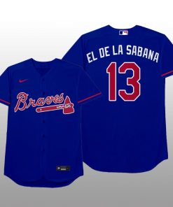 Atlanta Braves Ronald Acuna Jr. 2021 MLB Players Weekend Nickname Blue Jersey