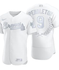 Atlanta Braves Terry Pendleton White Awards Collection NL MVP Jersey