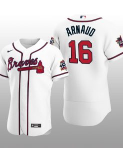 Atlanta Braves Travis d'Arnaud White 2021 MLB All-Star Game Patch Official Authentic Custom Jersey