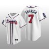 Atlanta Braves White Alternate Jersey Replica Dansby Swanson 2021 All-Star Game