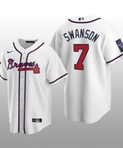 Atlanta Braves White Alternate Jersey Replica Dansby Swanson 2021 All-Star Game